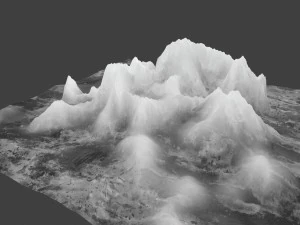 snow mountain 03 3D Model
