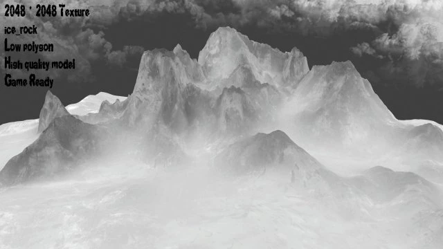 snowmountain 06 3D Model .c4d .max .obj .3ds .fbx .stl .blend 