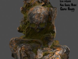 skull rock 9 3D Model
