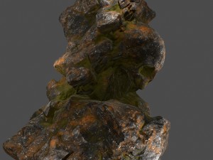 skull rock 9 Modèle 3D