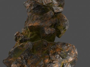 skull rock 9 Modèle 3D