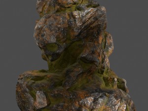 skull rock 9 Modèle 3D