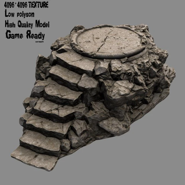 temple 05 3D Model .c4d .max .obj .3ds .fbx .stl .blend 