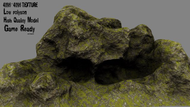 rock 12 Model 3D .c4d .max .obj .3ds .fbx .stl .blend 