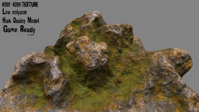 rock 14 3D 모델 .c4d .max .obj .3ds .fbx .stl .blend 
