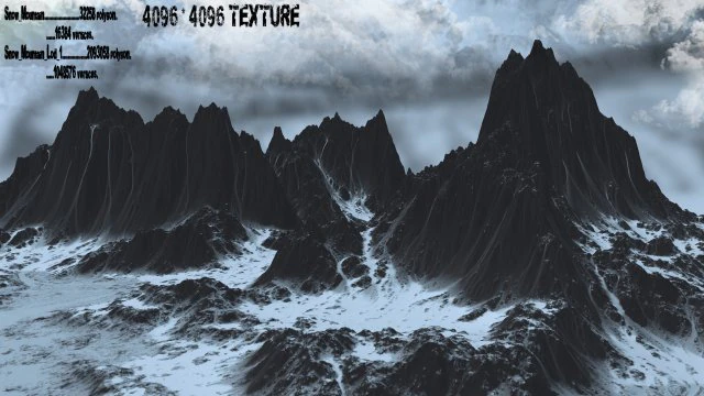 snowmountain 24 3D Model .c4d .max .obj .3ds .fbx .stl .blend 