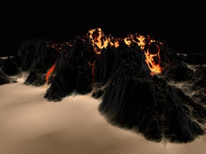 volcano 3D Model