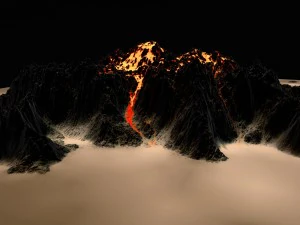 volcano 3D Model