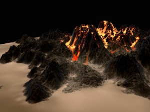 volcano 3D Model