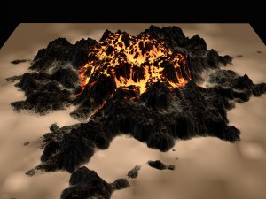 volcano 3D Model