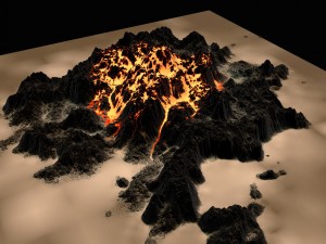 volcano 3D Model