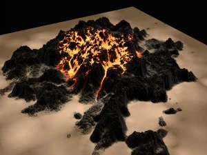 volcano 3D Model