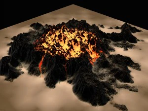 volcano 3D Model