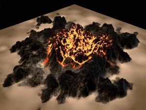 volcano 3D Model