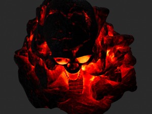 lava skull cave Modello 3D