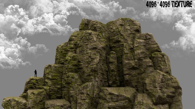 montain 3D Modell .c4d .max .obj .3ds .fbx .stl .blend
