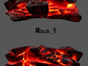 lava rocks Modello 3D