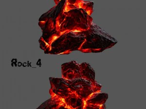 lava rocks 3D Model