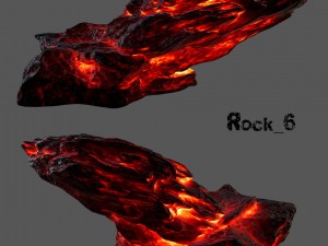 lava rocks Modello 3D