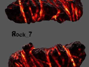 lava rocks Modello 3D