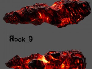 lava rocks Modello 3D