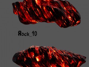lava rocks Modello 3D