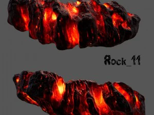 lava rocks 3D Model