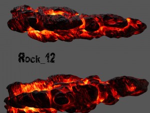 lava rocks Modello 3D