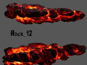 lava rocks 3D Model
