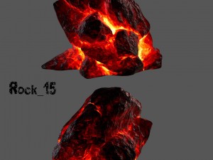 lava rocks Modello 3D