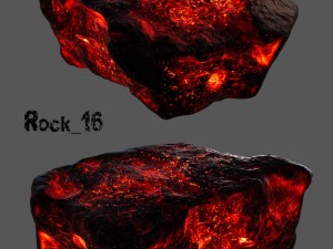 lava rocks Modello 3D