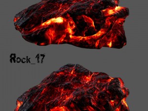 lava rocks Modello 3D
