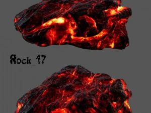 lava rocks 3D Model