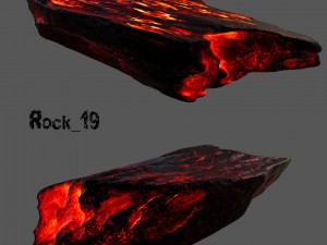 lava rocks Modello 3D