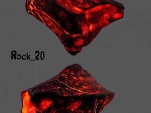 lava rocks Modello 3D
