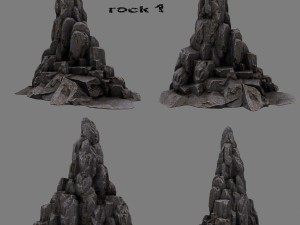 cliff rocks 3D 모델