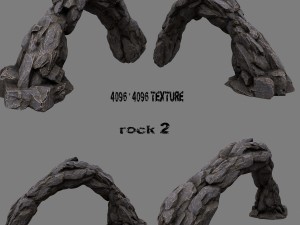 cliff rocks 3D 모델