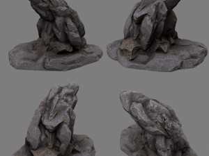 cliff rocks 3D 모델