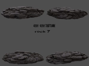 cliff rocks 3D 모델
