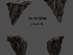 cliff rocks 3D 모델