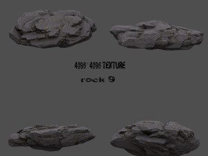 cliff rocks 3D 모델