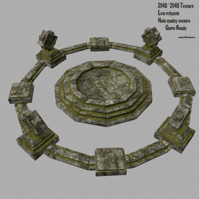 temple 3D Модель .c4d .max .obj .3ds .fbx .stl .blend