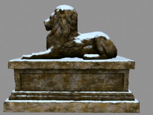 lion statue 3D Model