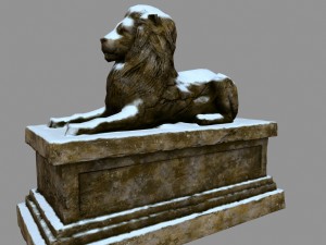 lion statue 3D Model