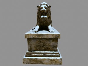 lion statue 3D Model