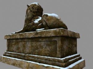 lion statue 3D Model