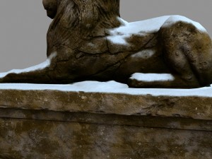 lion statue 3D Model