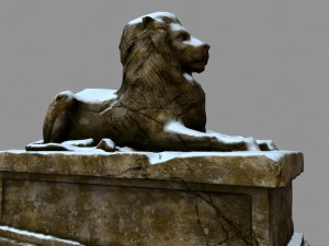 lion statue 3D Model