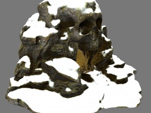 skull cave 3D 모델