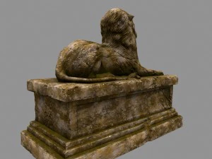 lion statue 3D Model